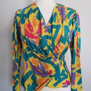 Vintage Pamela Printed Blouse